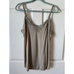 Y2K cami size 14/16 lane Bryant NWT beaded lace